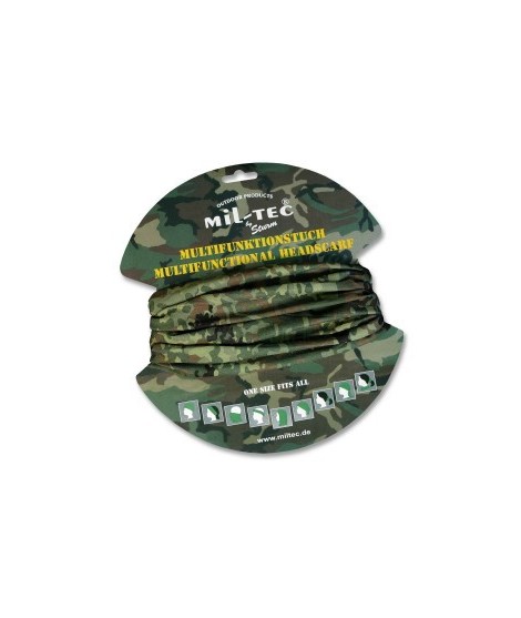 Mil-Tec Multifunktionell halsduk - Flecktarn