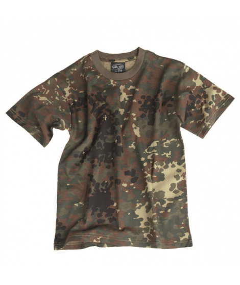 Mil-Tec - T-shirt för barn - Flecktarn Camouflage