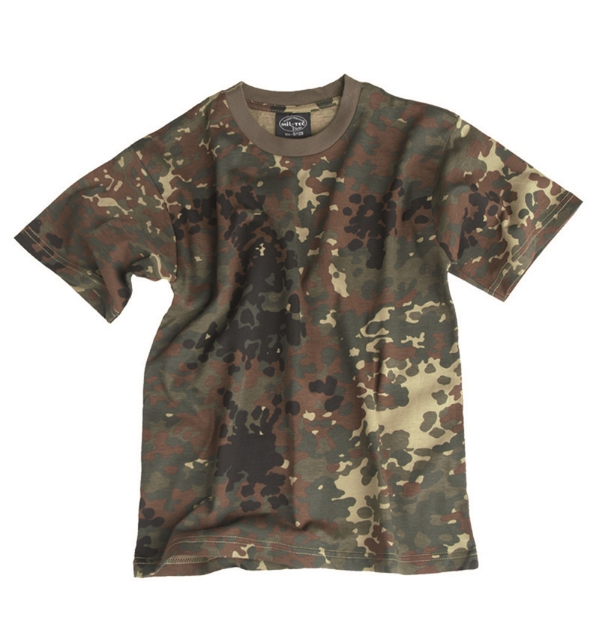 Mil-Tec - T-shirt för barn - Flecktarn Camouflage