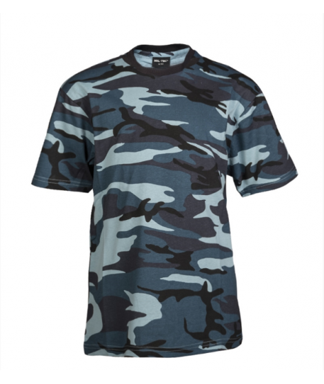 Mil-Tec - T-shirt för barn - Skyblue Camouflage