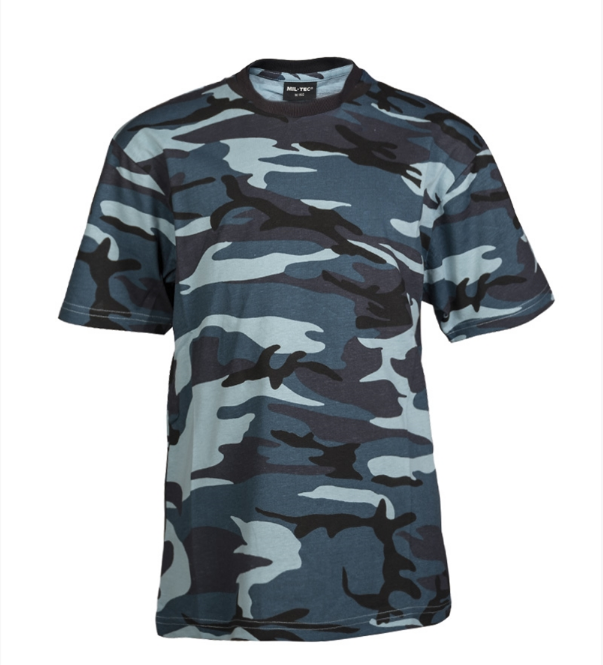 Mil-Tec - T-shirt för barn - Skyblue Camouflage