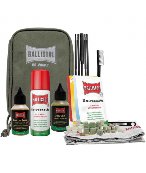 Ballistol - Vapenrengörings- och skötselsats i praktisk väska