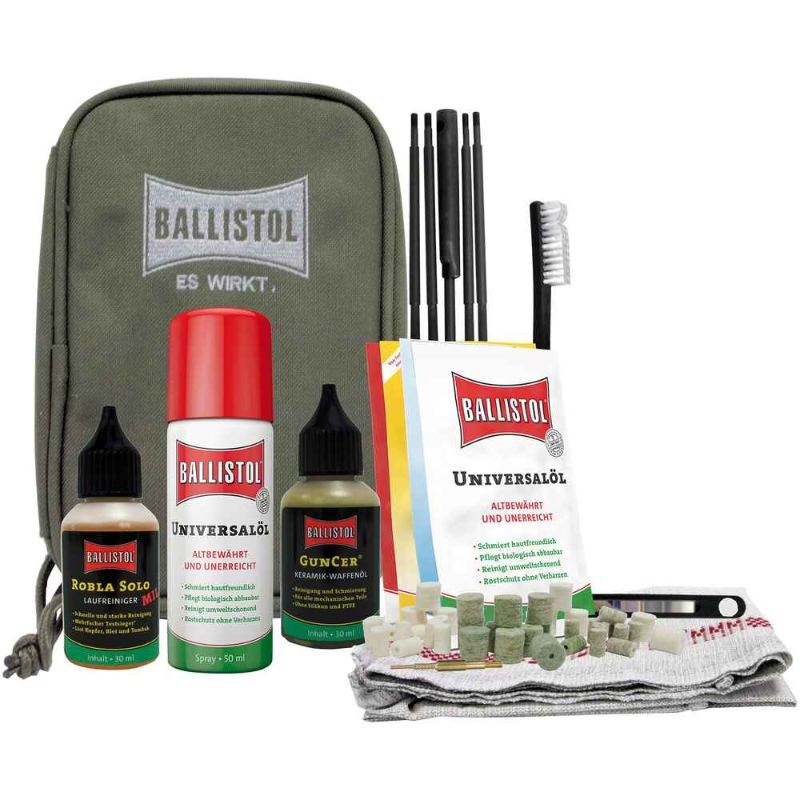 Ballistol - Vapenrengörings- och skötselsats i praktisk väska