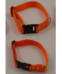 Krage med vävband - orange