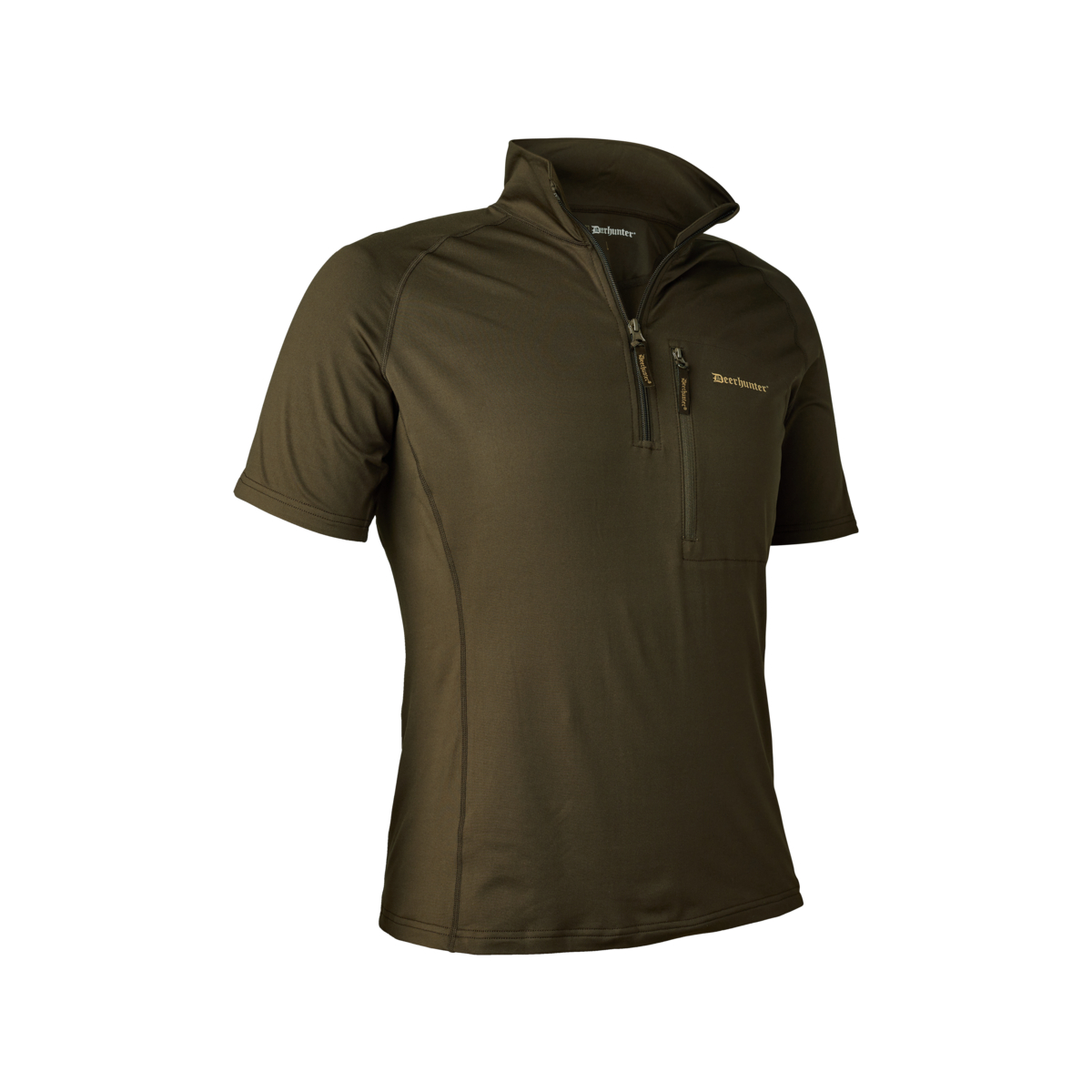 Deerhunter - Excape Isolerad T-shirt med dragkedja i halsen