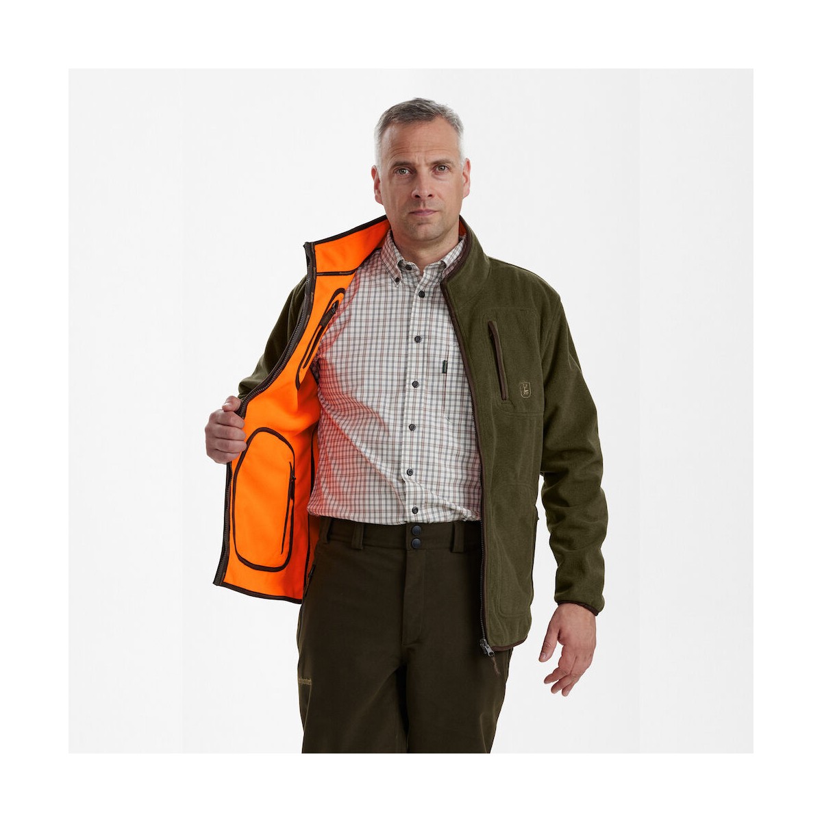 Deerhunter - Gamekeeper Bonded Fleece Jacka - vändbar
