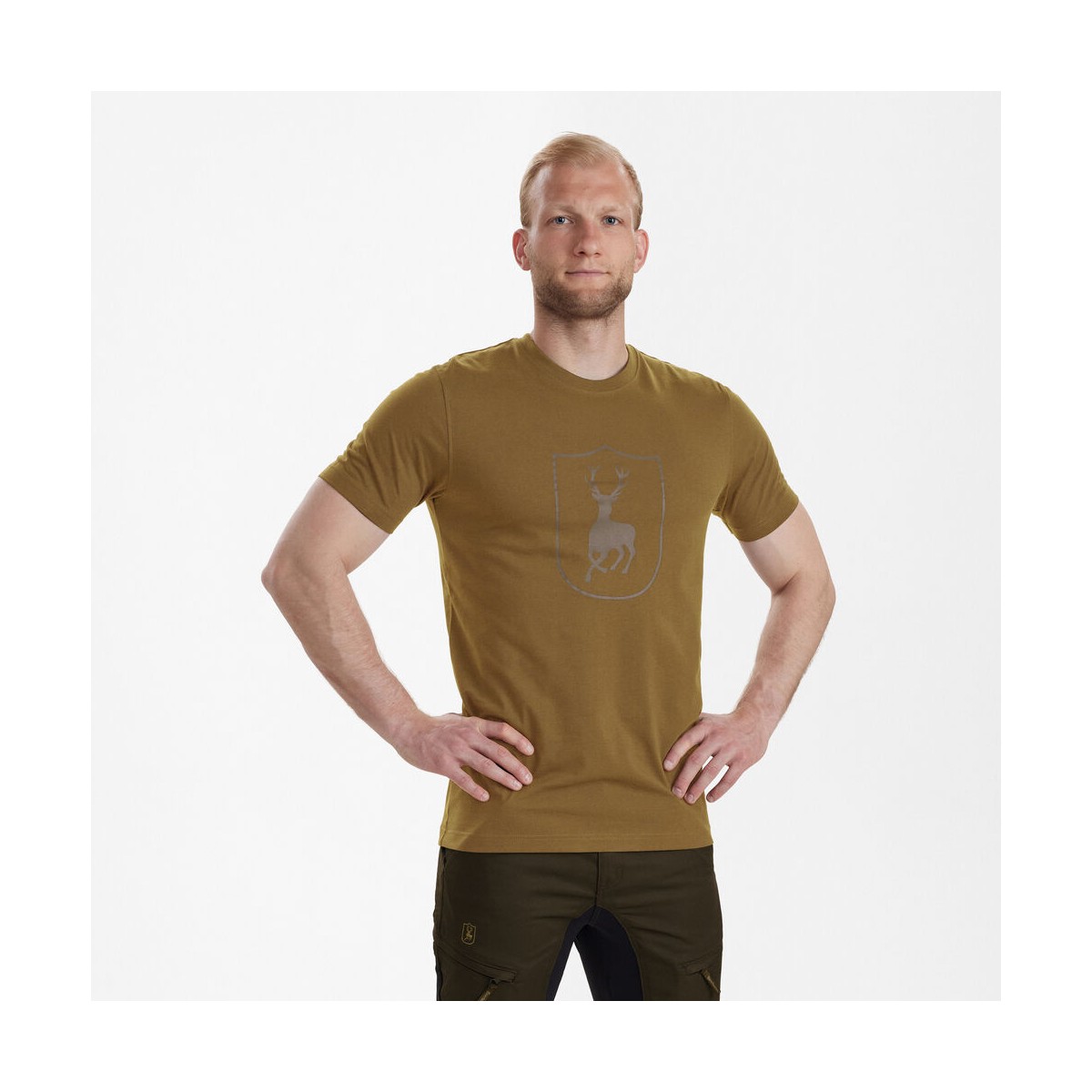 Deerhunter - T-shirt med logotyp