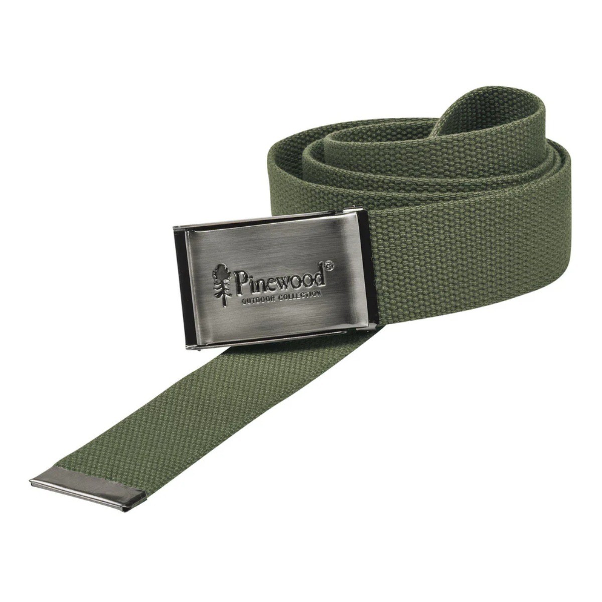 Pinewood canvasbälte - Grön - Onesize 120 cm