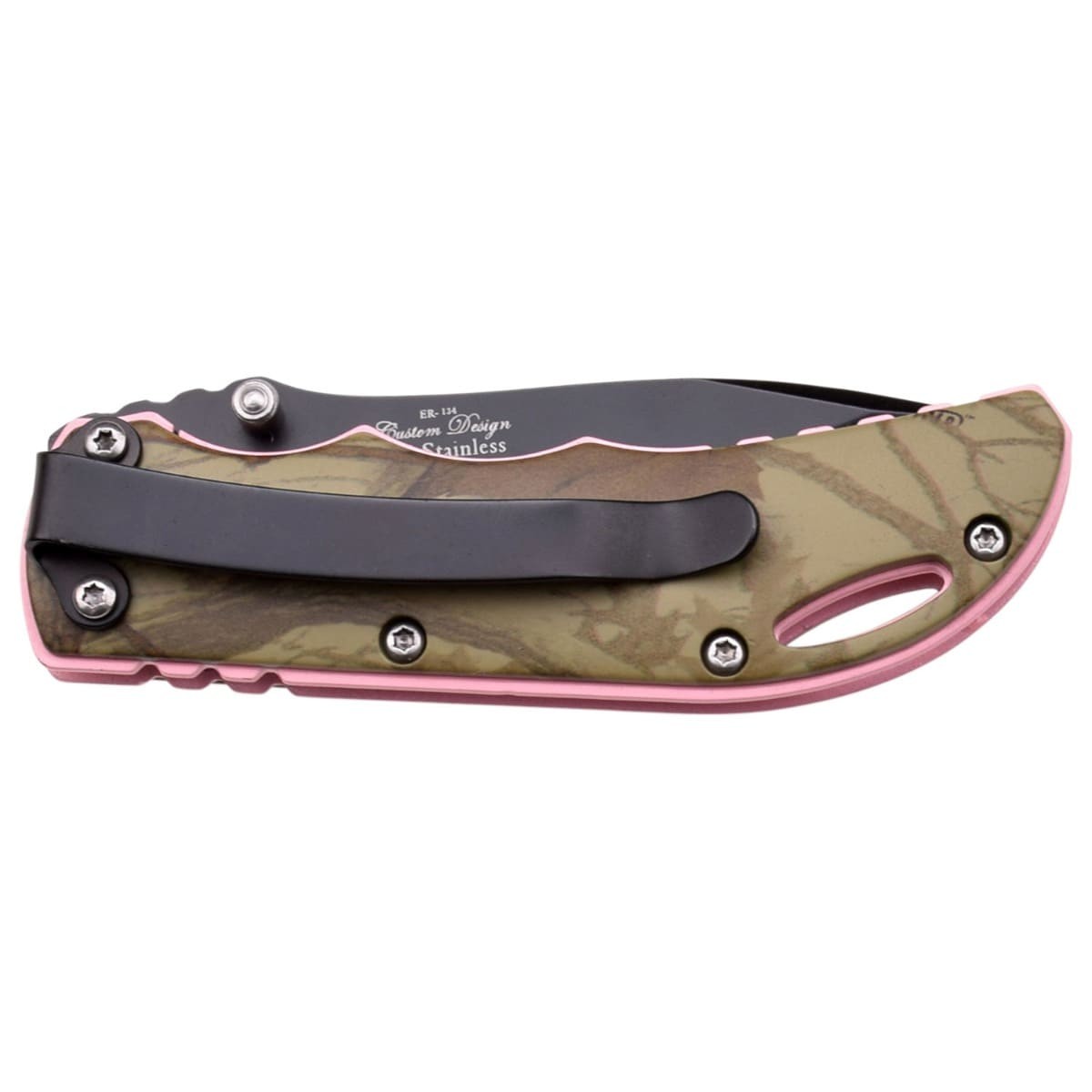 Elk Ridge Pink/Green Camo fällkniv