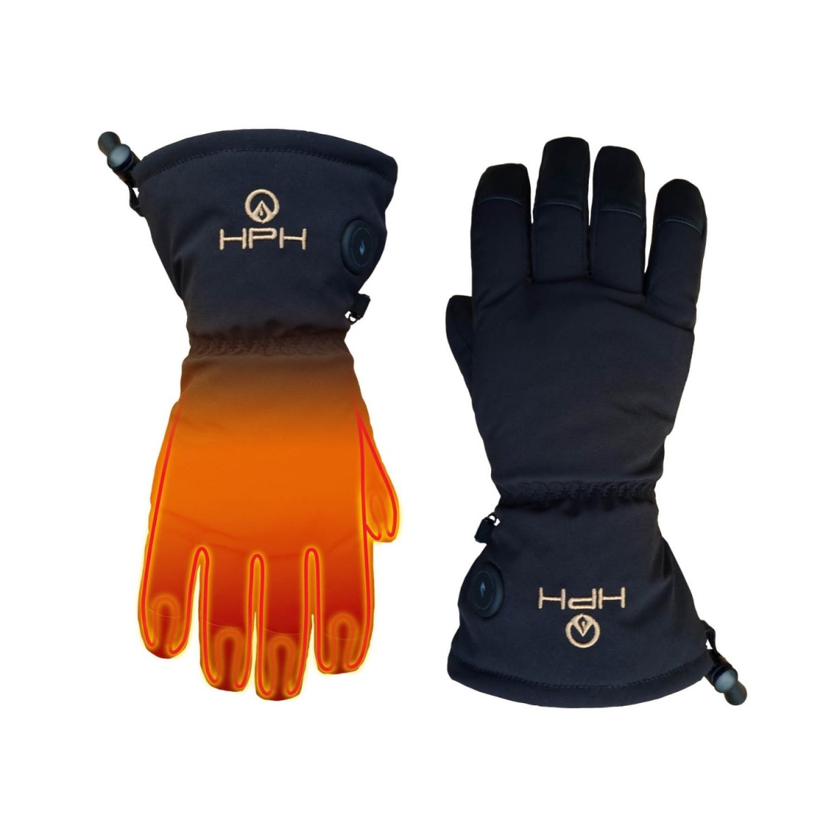 Happyhot Hafjell - Tjocka handskar med elvärme och Primaloft