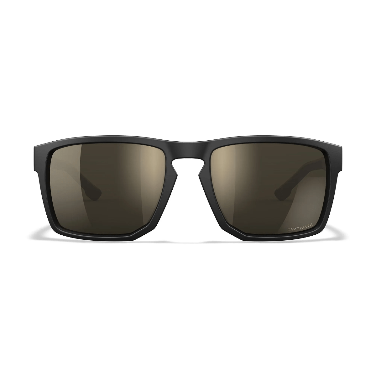 Wiley X Founder - Solglasögon Matte Black / Sand Colour - Captive Tungsten Mirror