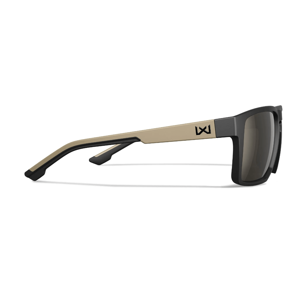 Wiley X Founder - Solglasögon Matte Black / Sand Colour - Captive Tungsten Mirror