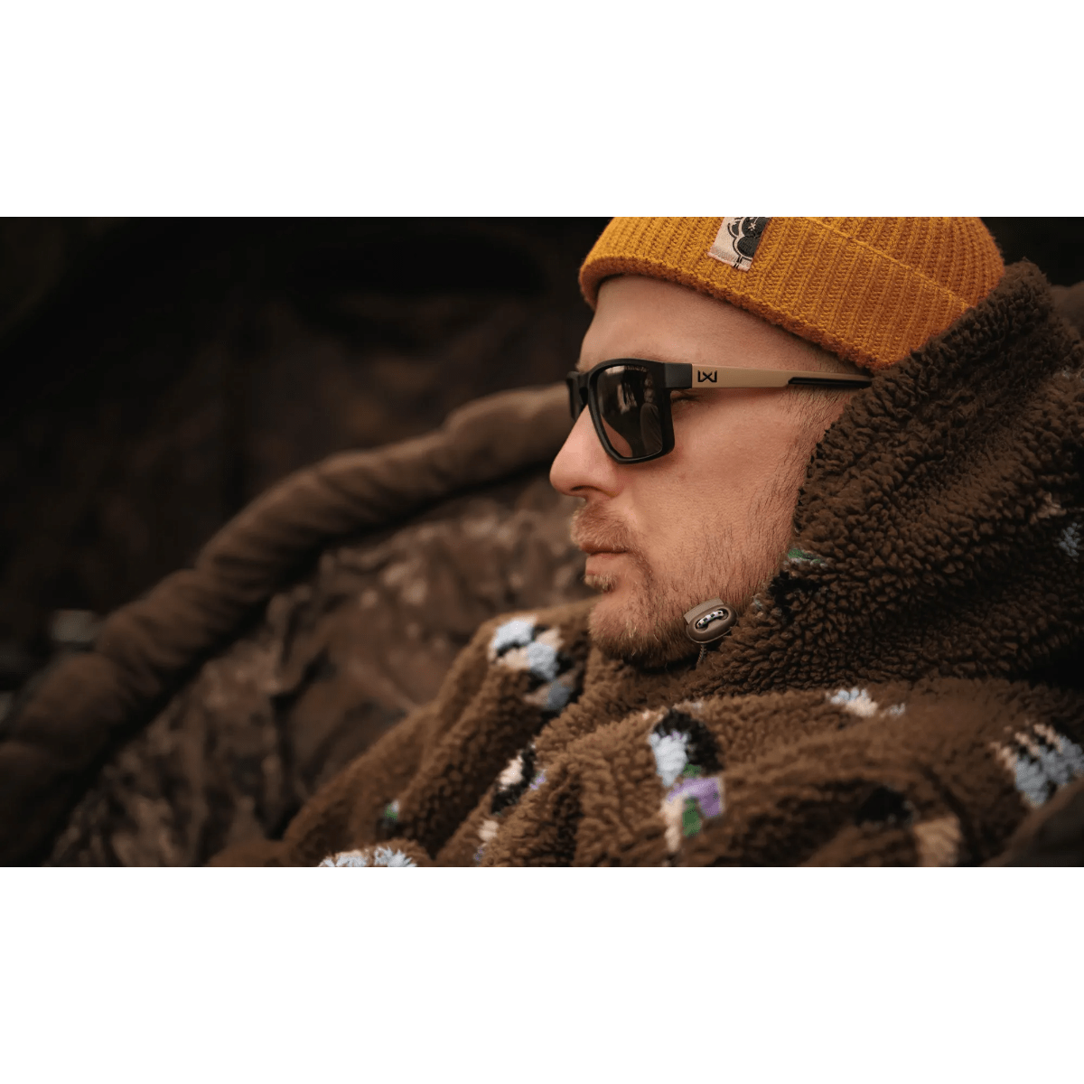Wiley X Founder - Solglasögon Matte Black / Sand Colour - Captive Tungsten Mirror