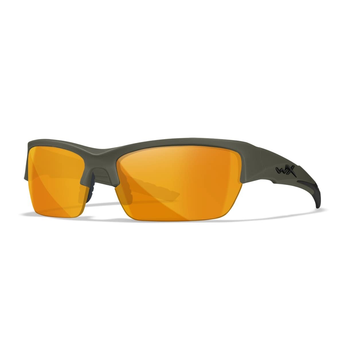 Wiley X Valor 2.5 sport- och skytteglasögon - Matt armégrönt bågstativ med 3 linser