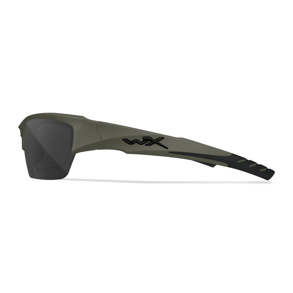 Wiley X Valor 2.5 sport- och skytteglasögon - Matt armégrönt bågstativ med 3 linser