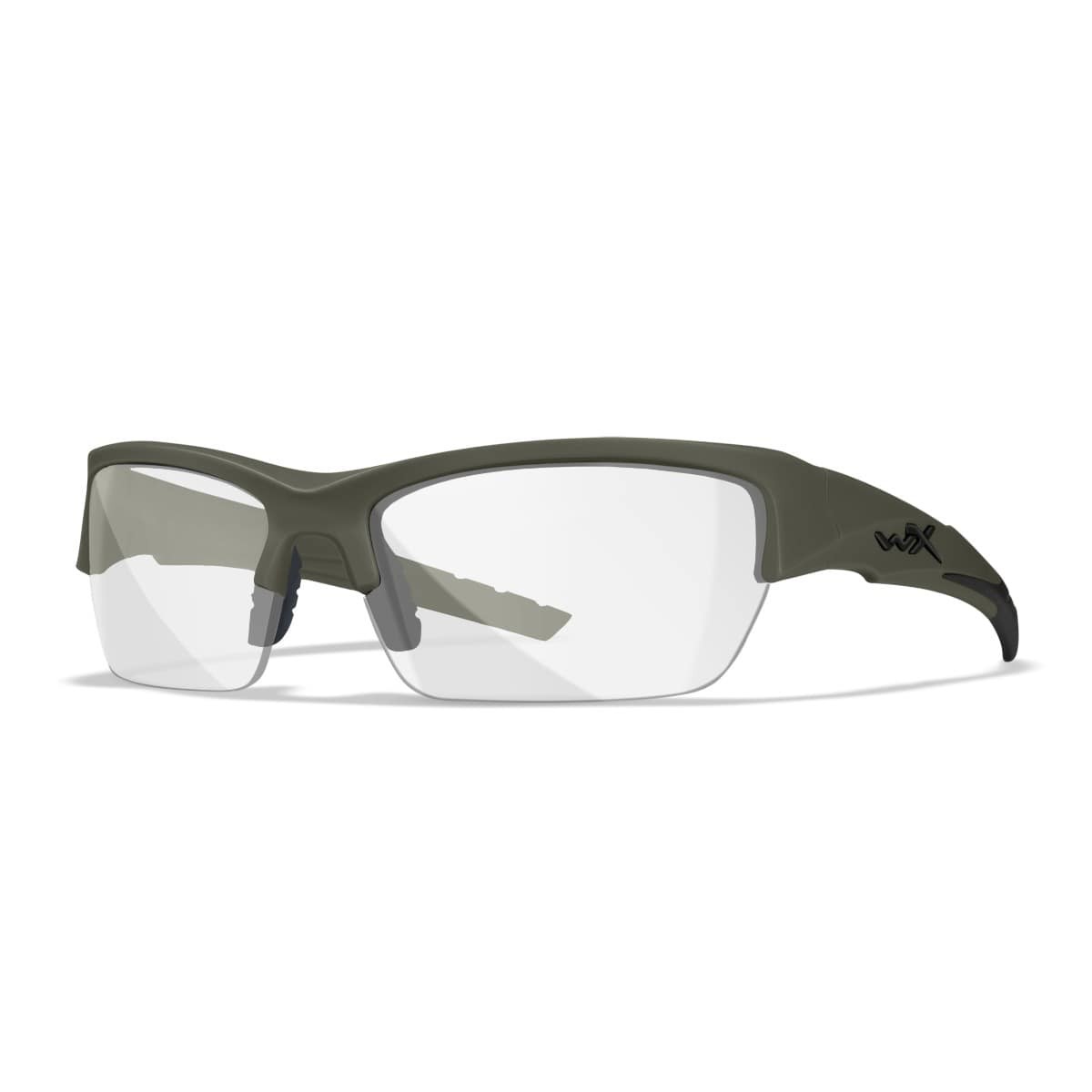 Wiley X Valor 2.5 sport- och skytteglasögon - Matt armégrönt bågstativ med 3 linser
