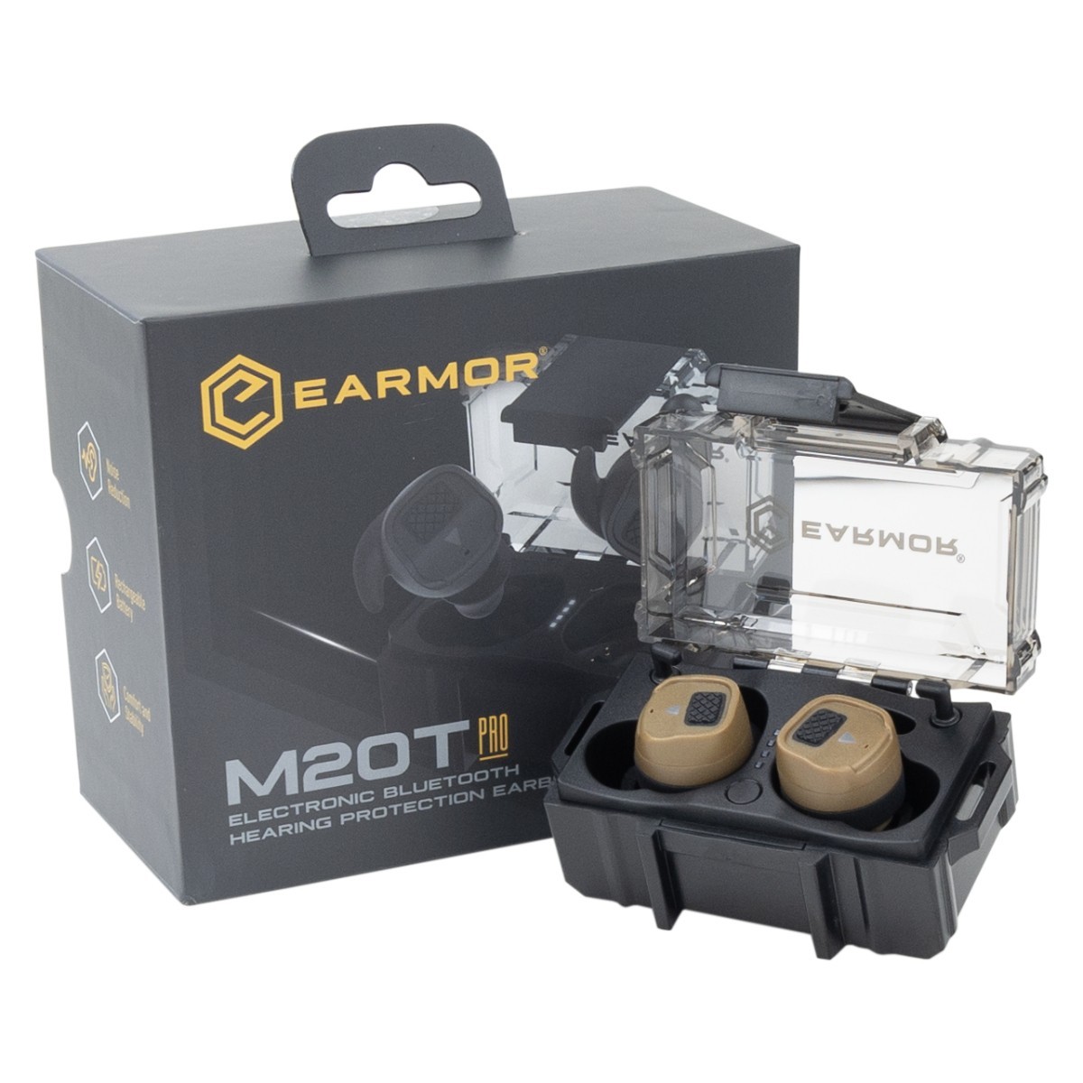 Earmor M20T PRO - Bluetooth-hörselskydd i örat - Coyote Brown