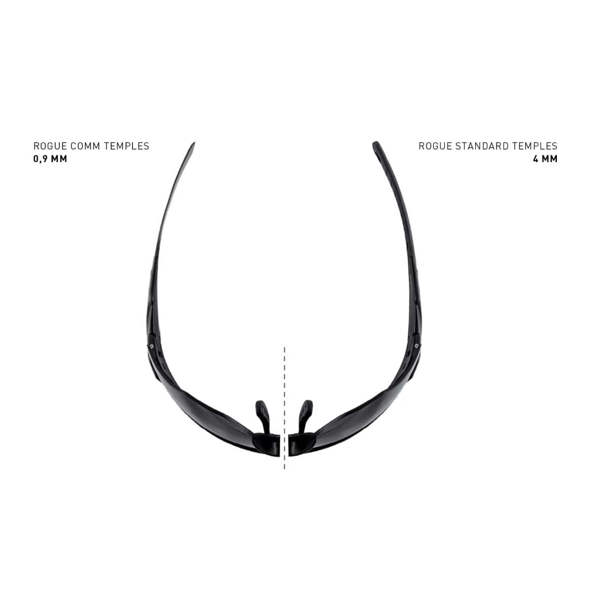 Wiley X Rogue Comm sport- och skytteglasögon - Matsvart båge med 3 linser