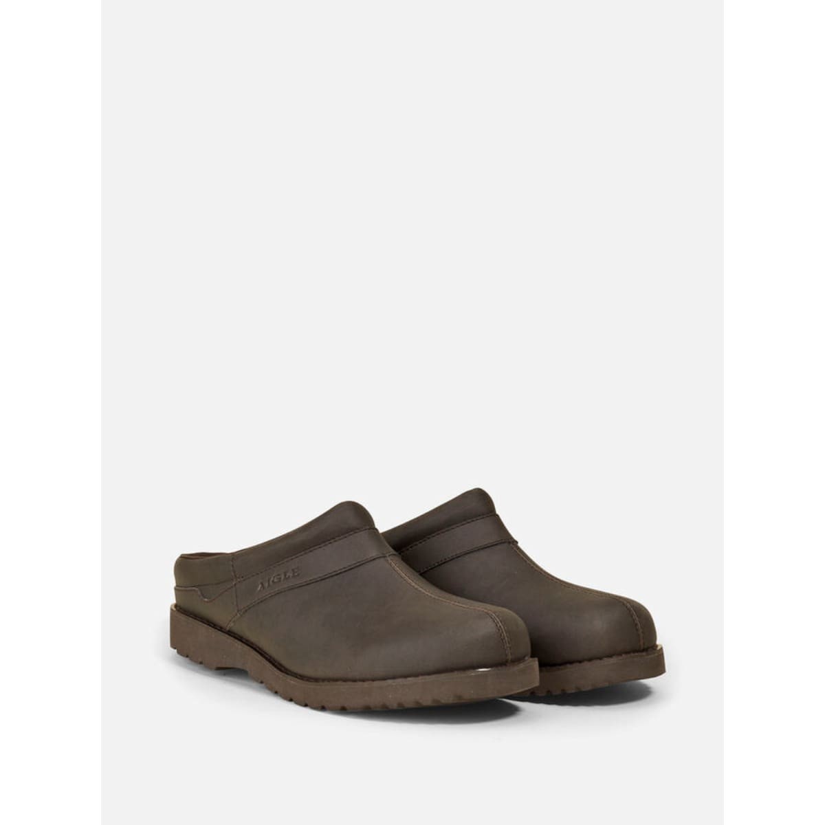 Aigle Basilo mörkbrun slip-on i läder
