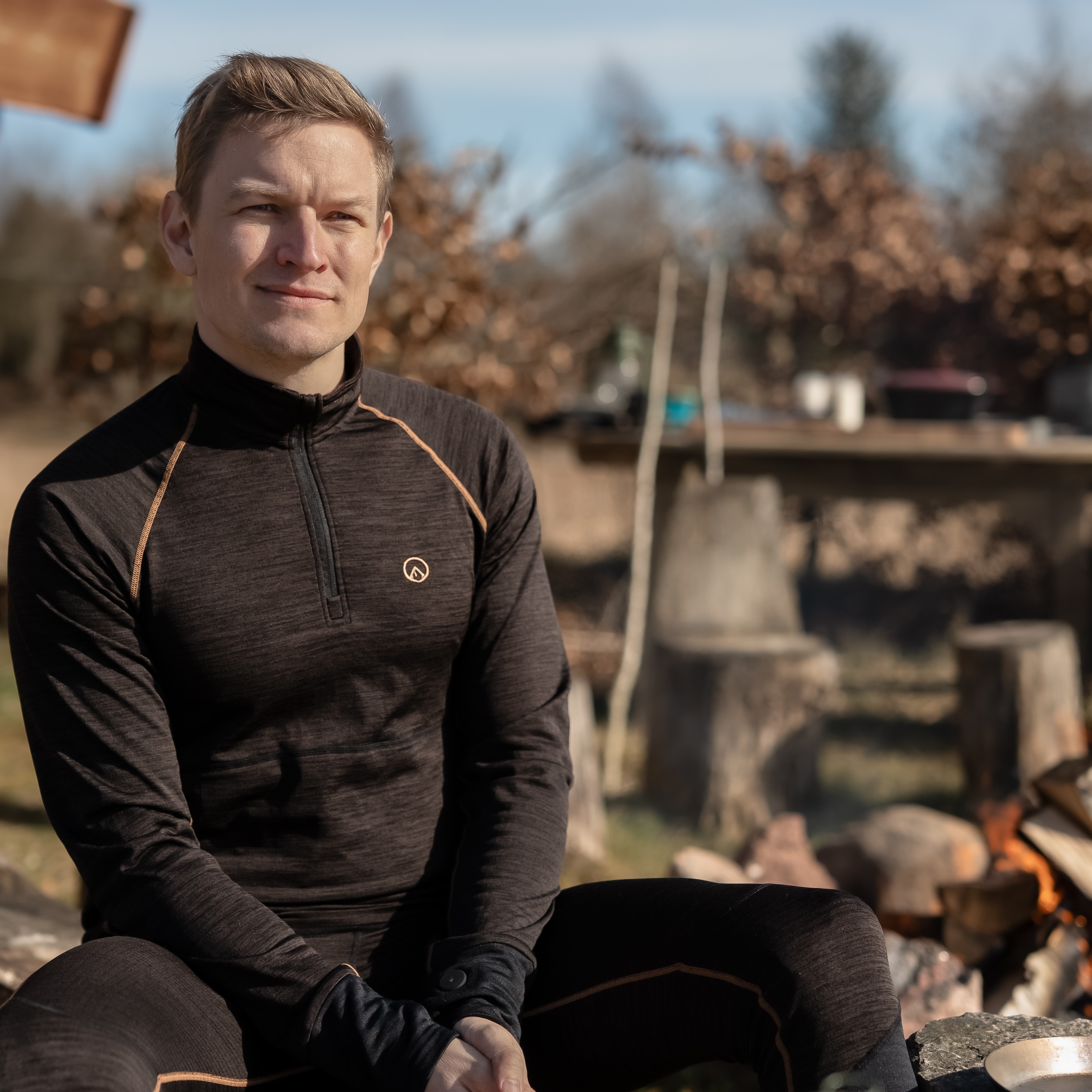 Happyhot Yukon app - Termisk undertröja med halv dragkedja - Herr