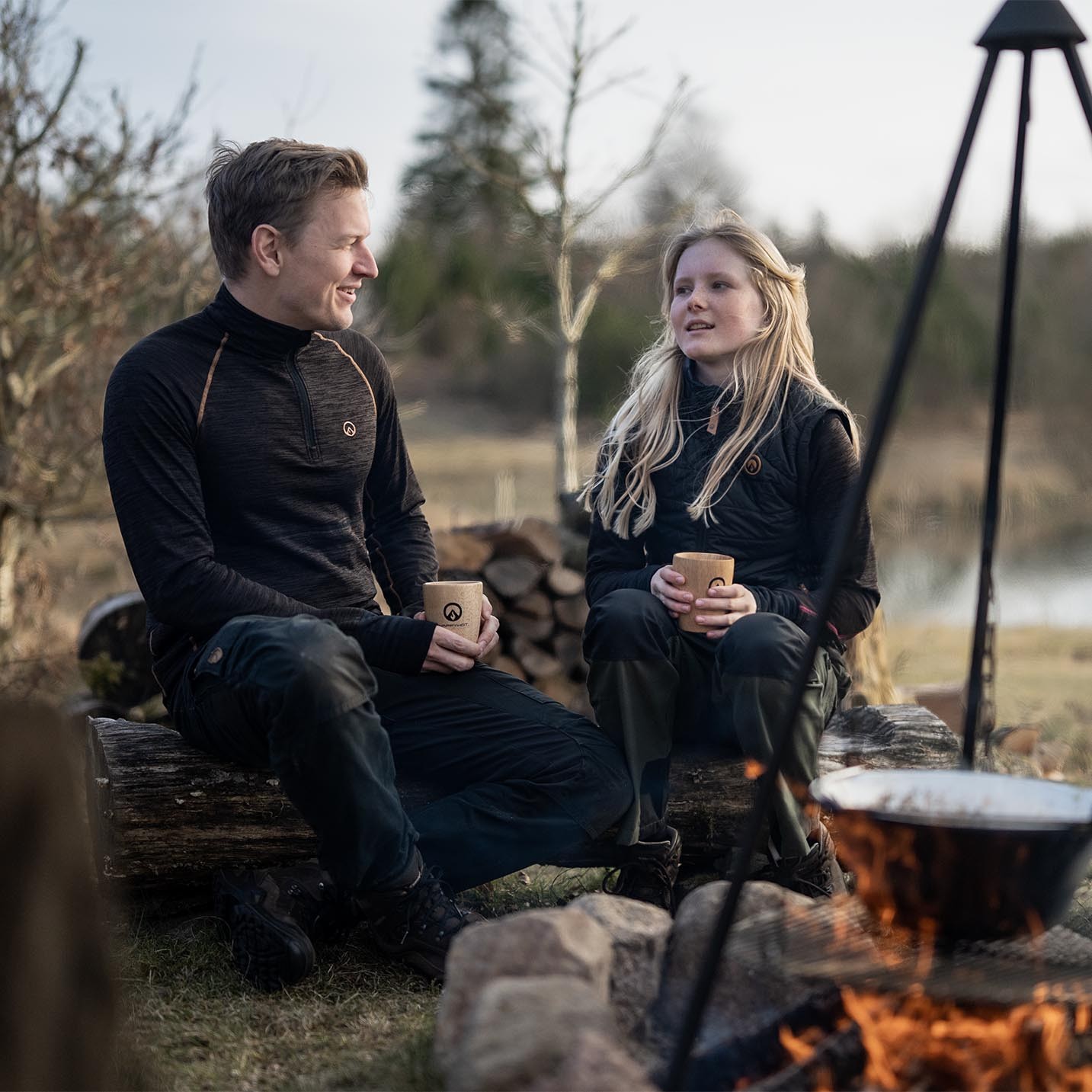 Happyhot Yukon app - Termisk undertröja med halv dragkedja - Herr