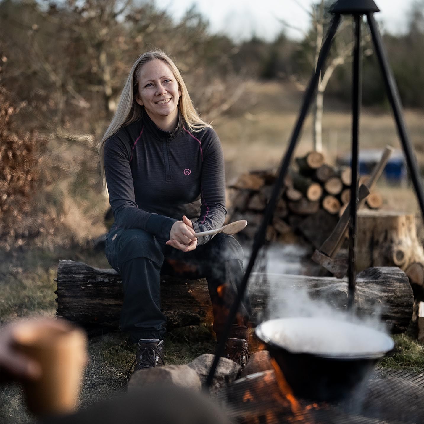 Happyhot Yukon app - Termisk undertröja med halv dragkedja - Dam