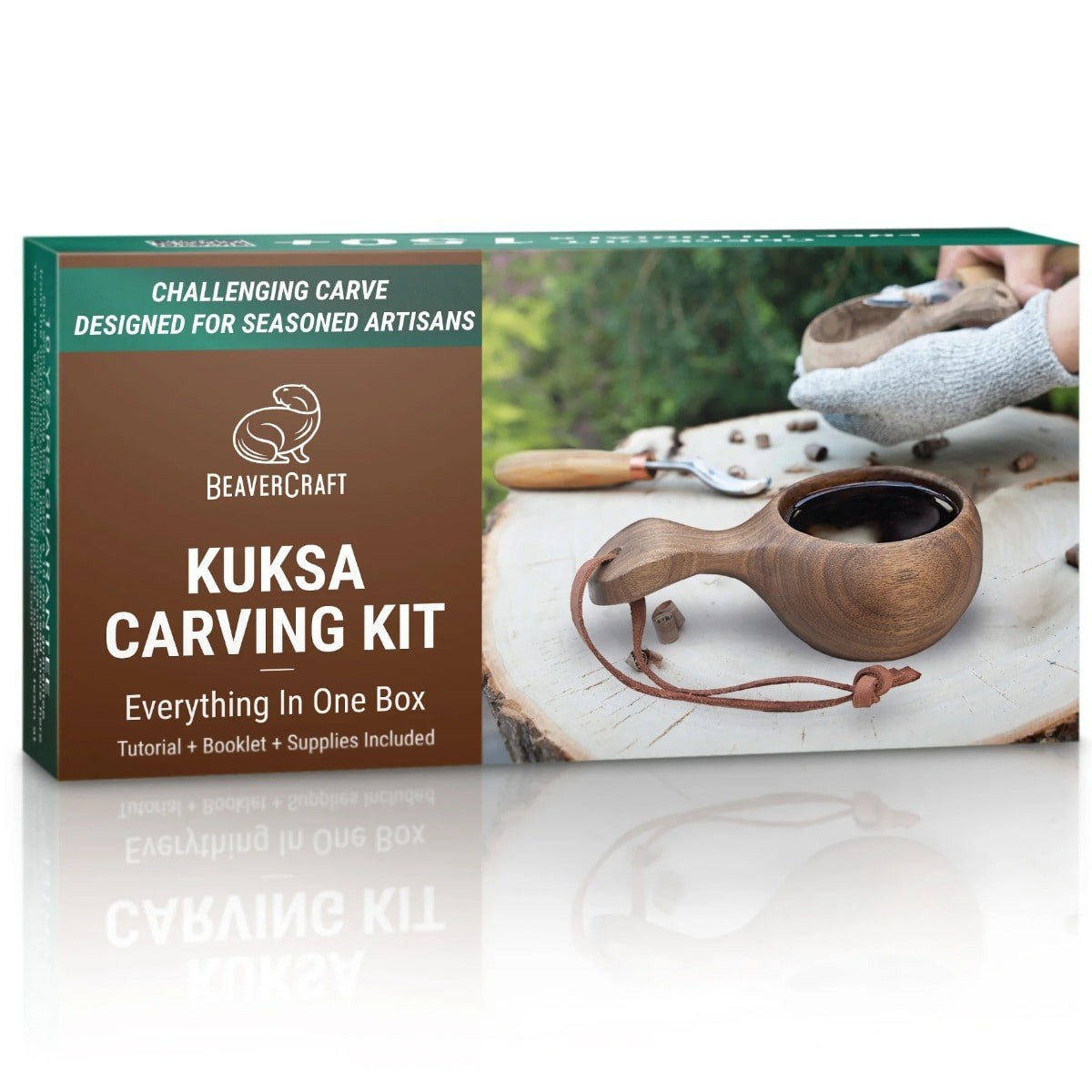 Beaver Craft Cutting Set - Gör din egen Kuksa Nak og Æd-kopp