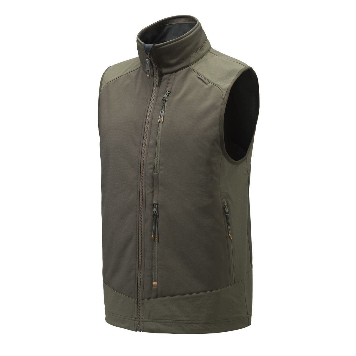 Beretta Butte Softshell Vest - Lätt och vindtät jaktväst för herrar - Brownbark/Moss