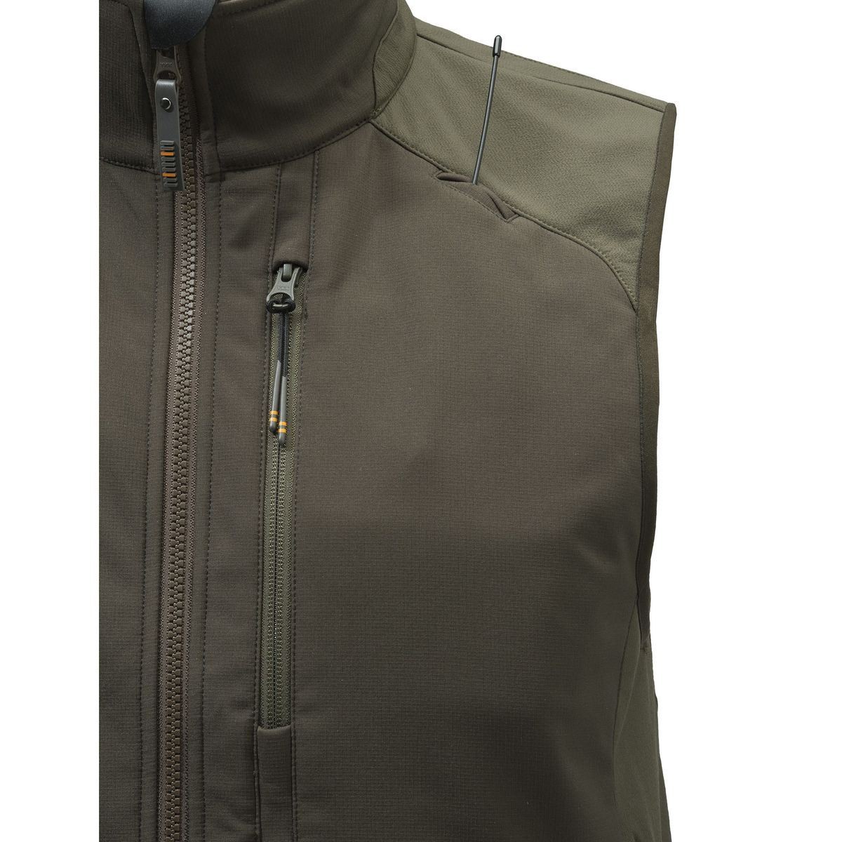 Beretta Butte Softshell Vest - Lätt och vindtät jaktväst för herrar - Brownbark/Moss