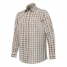 Beretta Bryggen Shirt - Klassisk bomullsskjorta för jakt och friluftsliv - Grå/Brunrutig Rutig