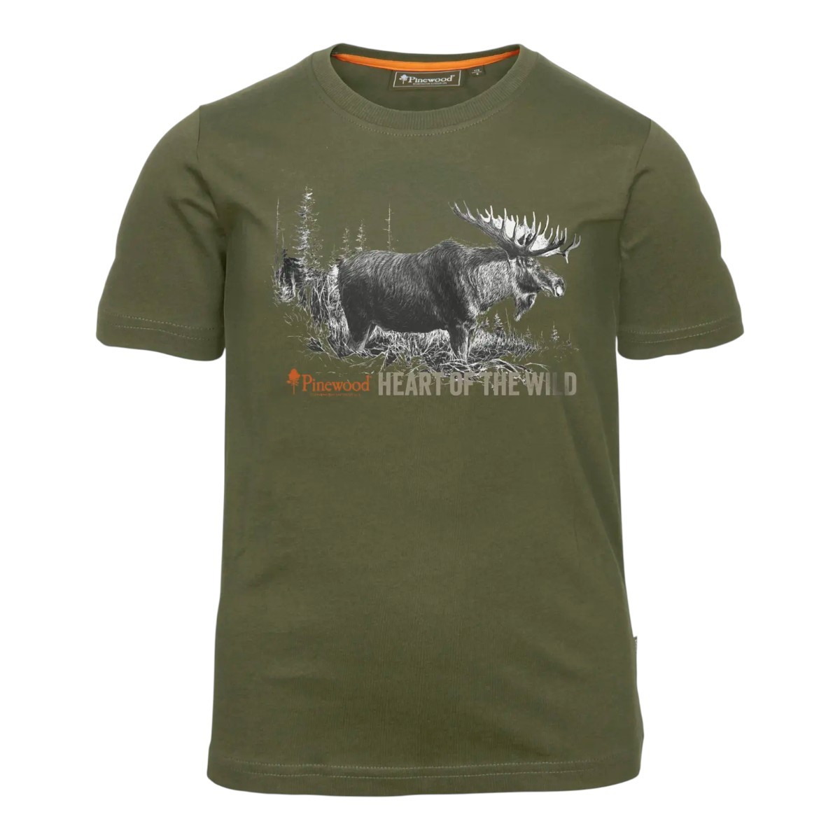 Pinewood Moose barn-T-shirt - ekologisk T-shirt för barn