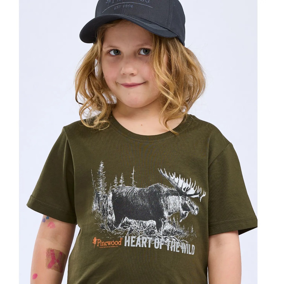 Pinewood Moose barn-T-shirt - ekologisk T-shirt för barn