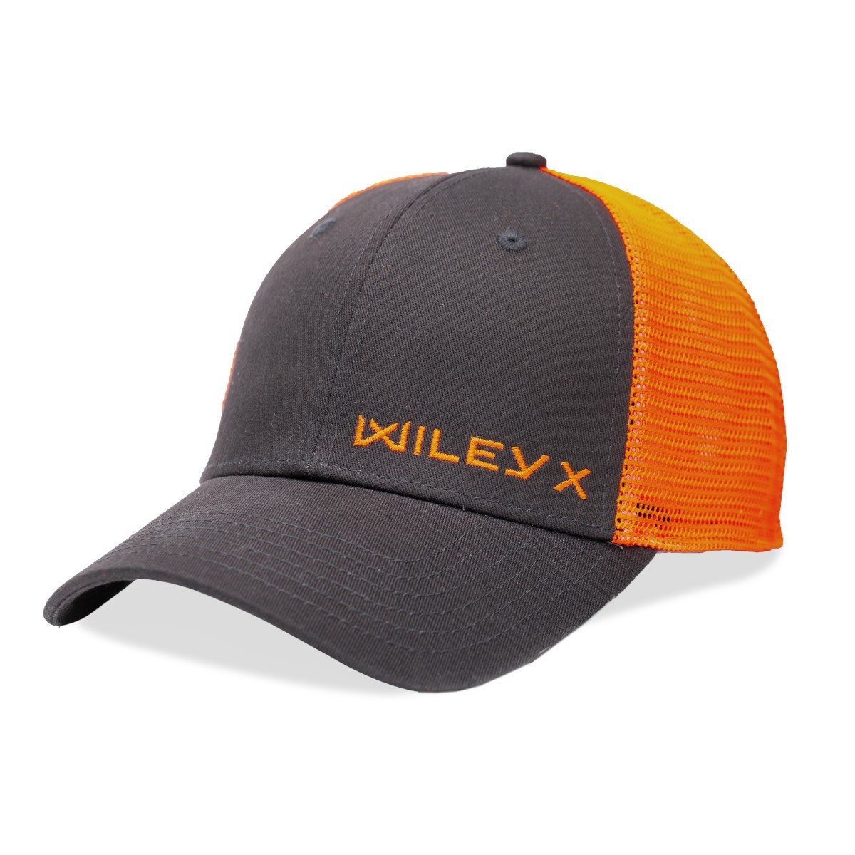 Wiley X Trucker-keps - Mörkgrå/signalorange med Wiley X-logotyp