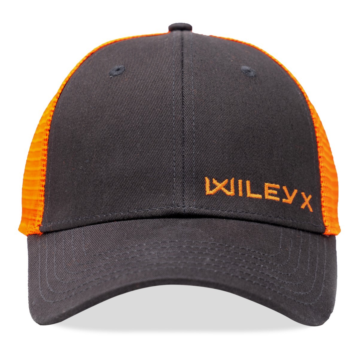 Wiley X Trucker-keps - Mörkgrå/signalorange med Wiley X-logotyp