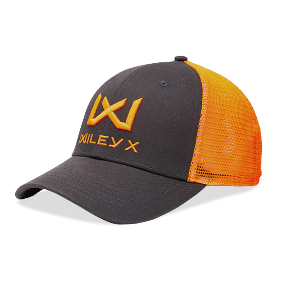 Wiley X Trucker-keps - Mörkgrå/Signalorange med WX-logotyp