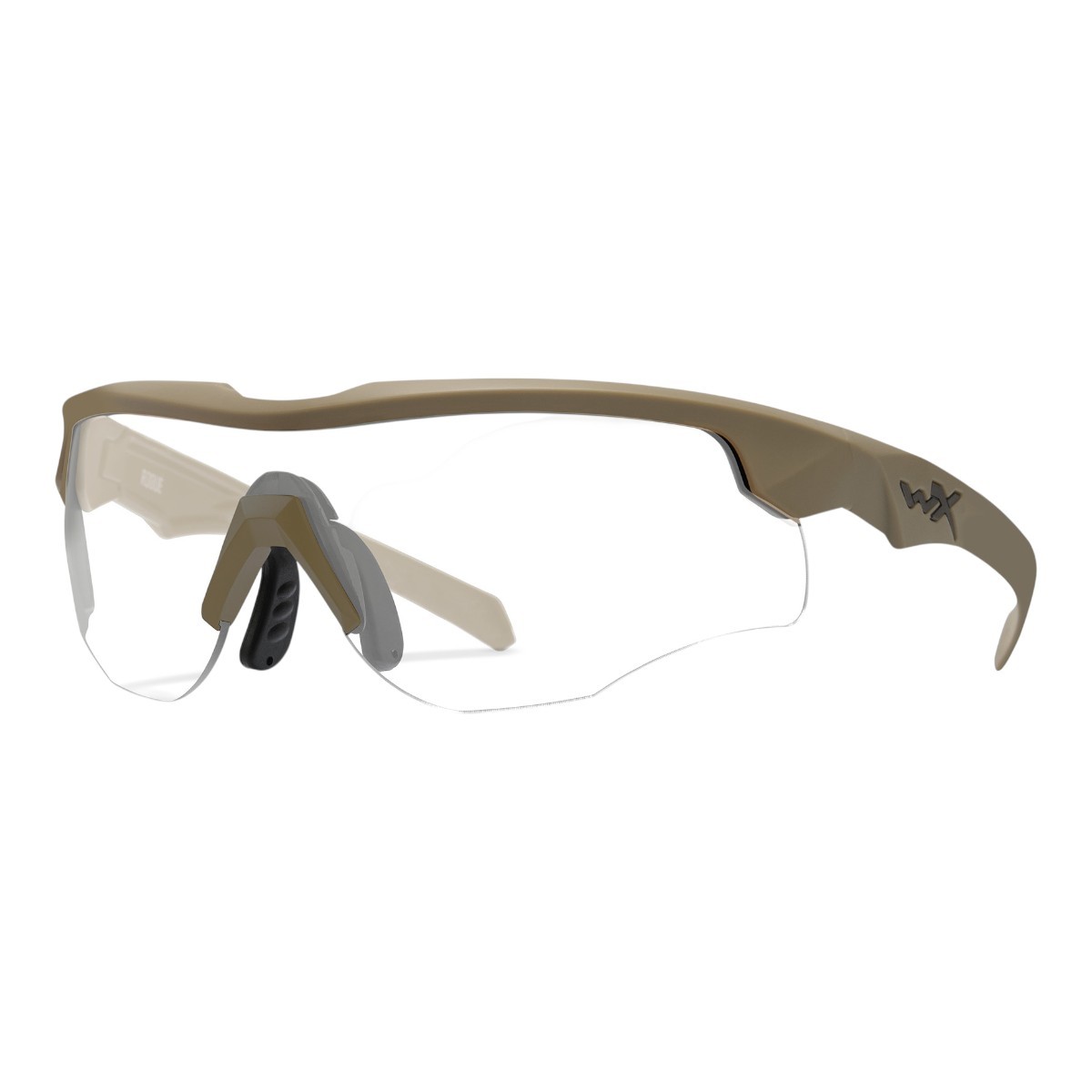Wiley X Rogue Comm sport- och skytteglasögon - Matt sandfärgad båge med 3 linser