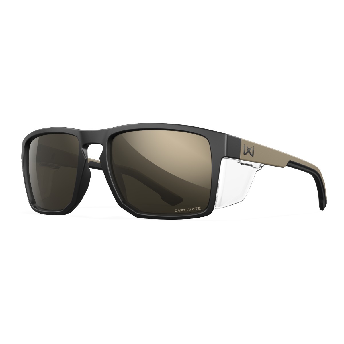 Wiley X Founder polariserade solglasögon - CAPTIVATE™ Tungsten Mirror