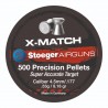 Stoeger X-Match Flat hagelpatroner för luftgevär 4,5 mm (.177) 0,53 g - 500 st.