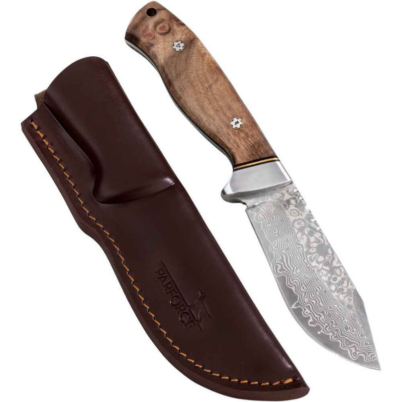 Parforce Ingrata - Outdoorkniv i Damaskus-stål