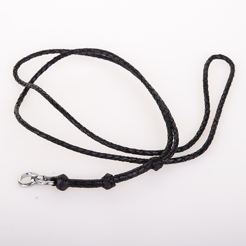 Flätad läderkabel för hundvisselpipa