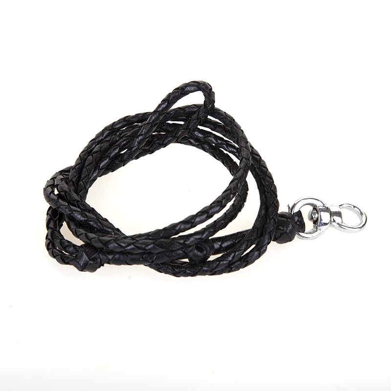 Flätad läderkabel för hundvisselpipa