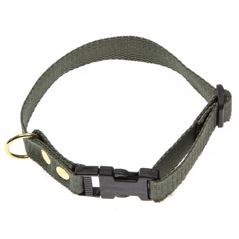 Krage med vävband - grön