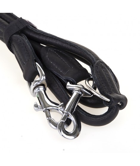 Føreline lux - Supermjukt läder - Svart - 10mm x 220cm