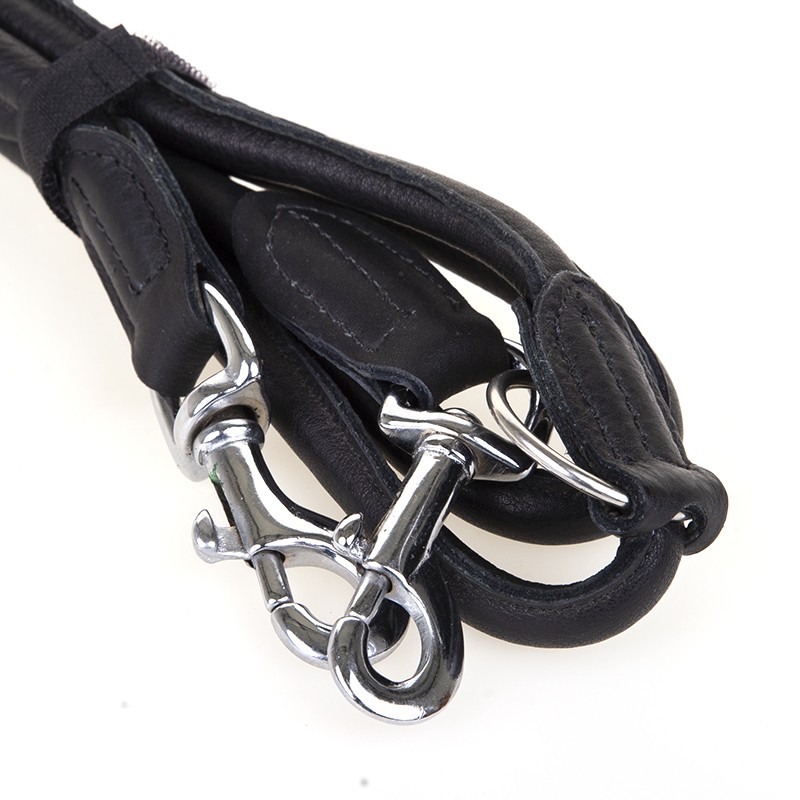 Føreline lux - Supermjukt läder - Svart - 10mm x 220cm