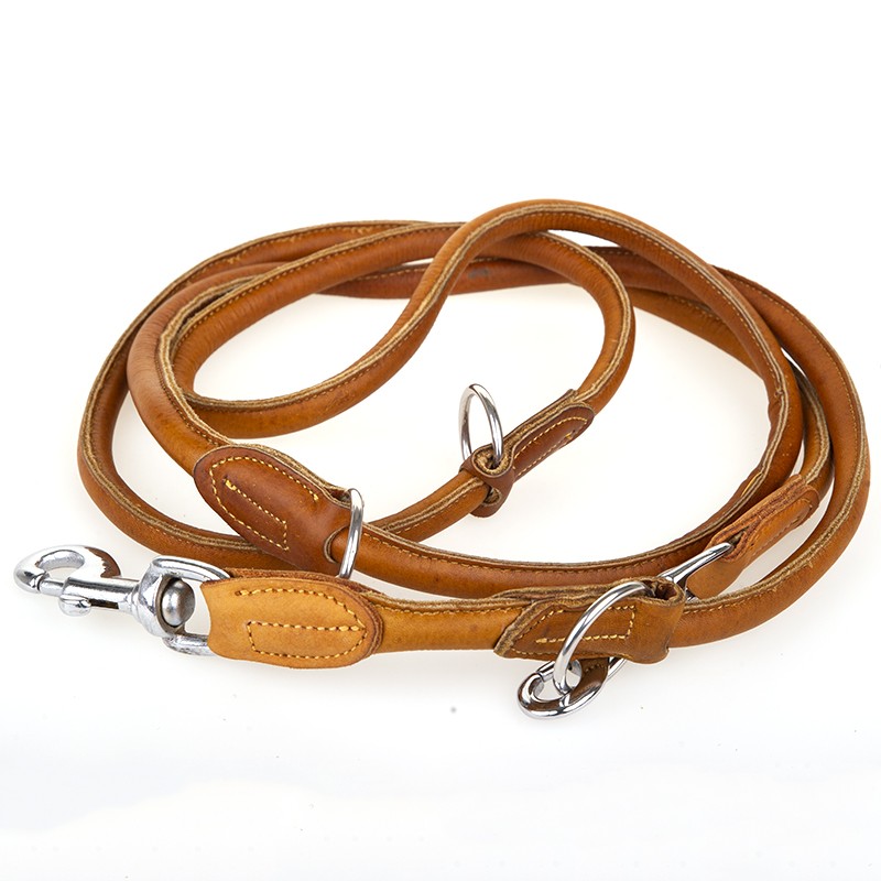 Føreline lux - Supermjukt läder - Brun - 10mm x 220cm