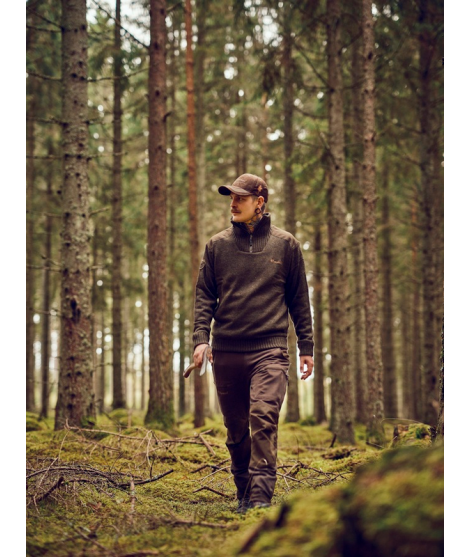 Pinewood tröja Hurricane - Windstopper - Mörkgrå Mix