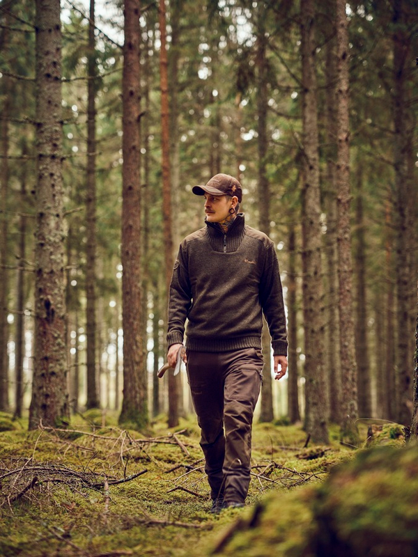 Pinewood tröja Hurricane - Windstopper - Mörkgrå Mix