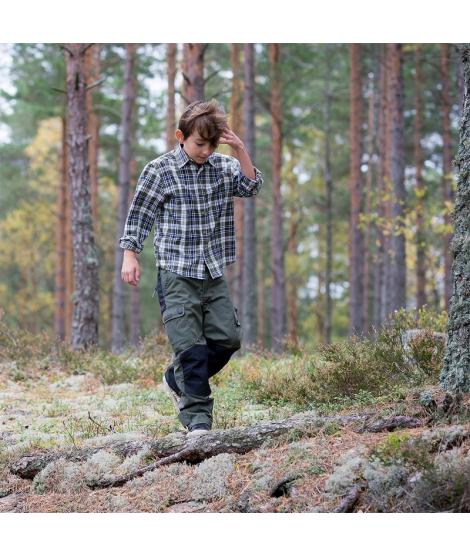 Pinewood Lappland byxor barn - Rostig rosa/svart