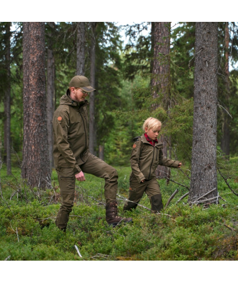 Pinewood Lappland byxor barn - Rostig rosa/svart