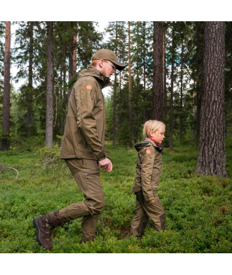 Pinewood Lappland byxor barn - Rostig rosa/svart